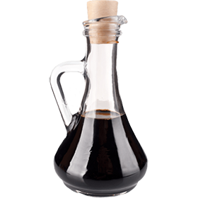 Bild von Essig in einer Flasche